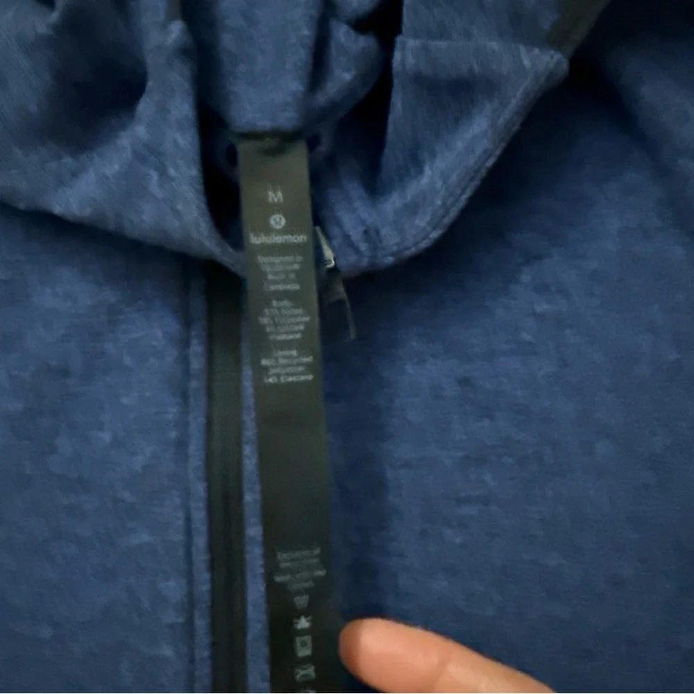 Lululemon Surge Warm Full Zip Hooded Jacket Blue